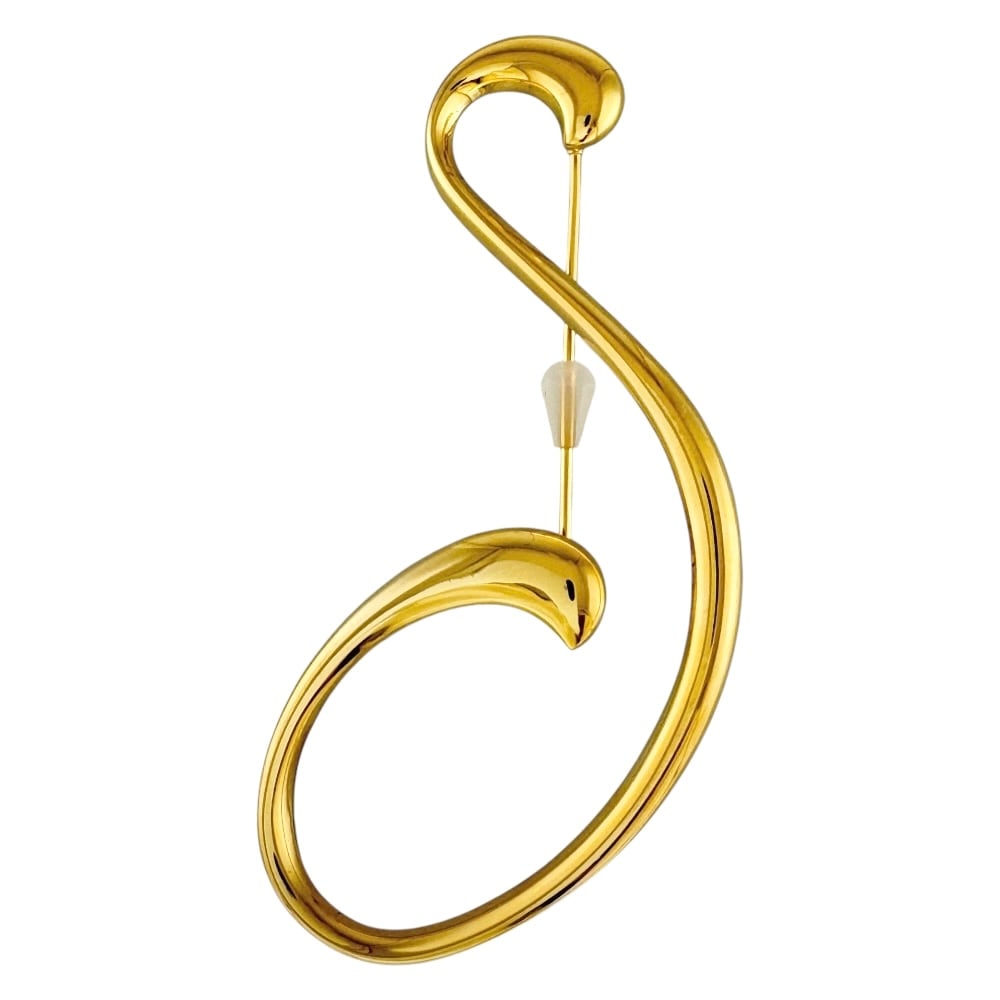 ミキモト ブローチ 18金 K18イエローゴールド MIKIMOTO 中古 美品