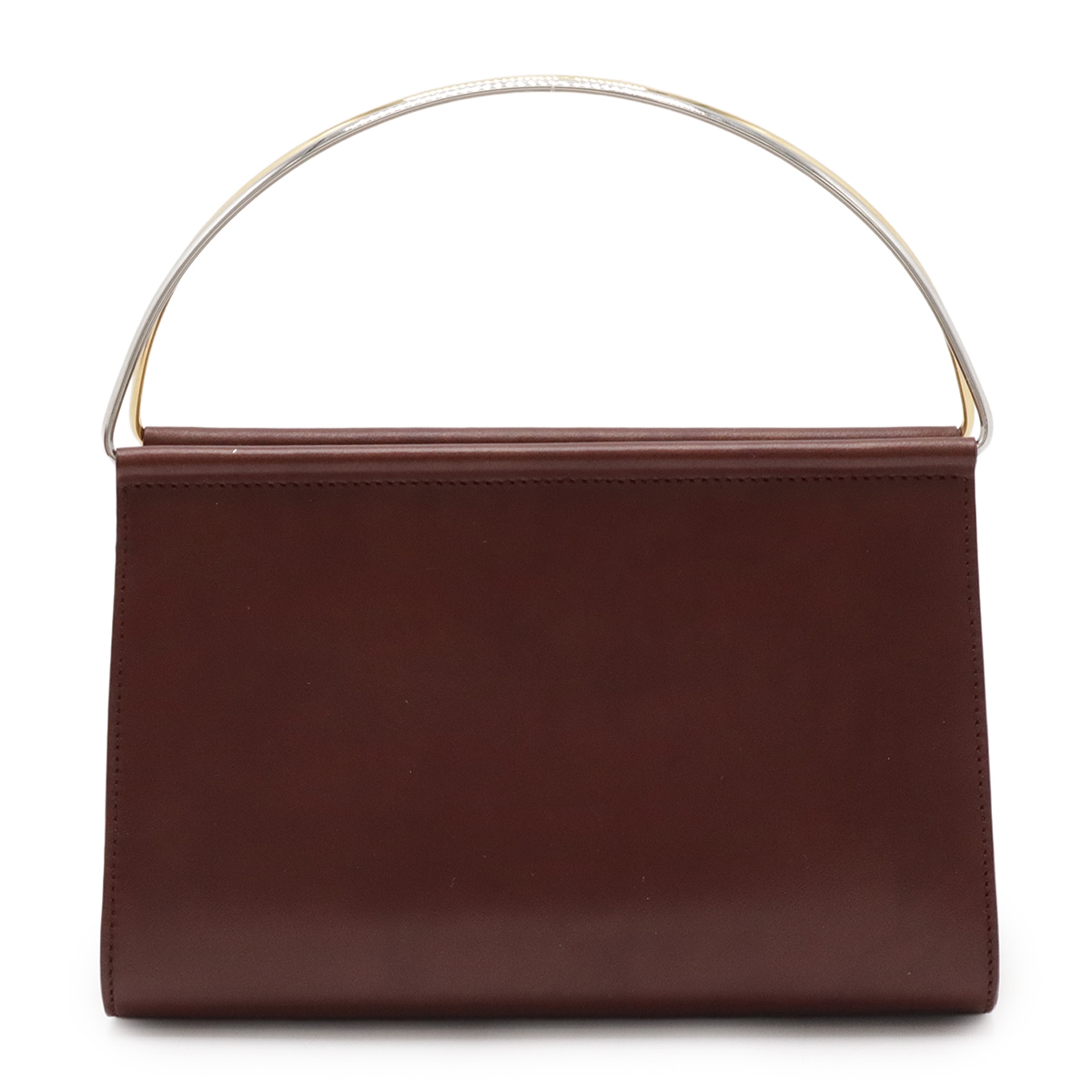 トリニティ ミニハンドバッグ アクセサリーポーチ パーティーバッグ レザー ボルドー L300049