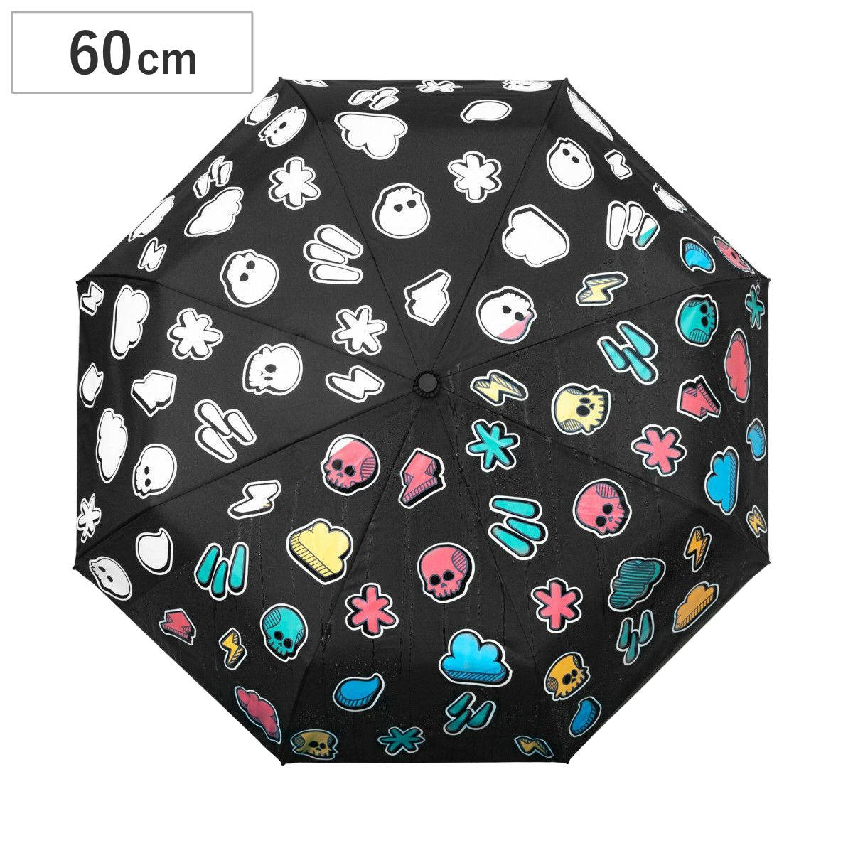 折りたたみ傘 雨傘 SUCK UK カラーチェンジアンブレラ イラスト 傘 メンズ レディース かさ おしゃれ 総柄 色が変わる カラフル 撥水 持ち運び おりたたみ傘 カサ アンブレラ