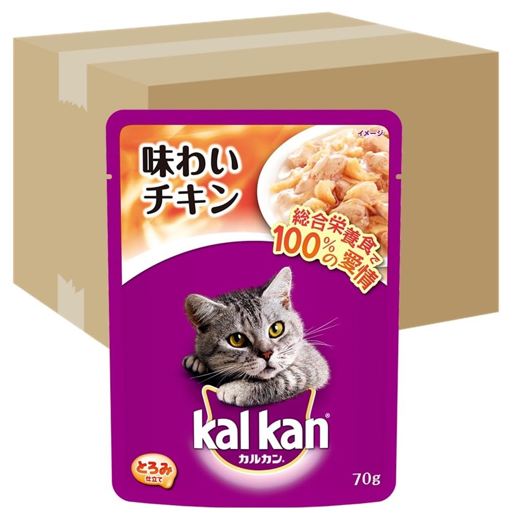 カルカン パウチ 味わいチキン キャットフード チキン 成猫用 3) 70g×160袋 (ケース販売) 14,956円