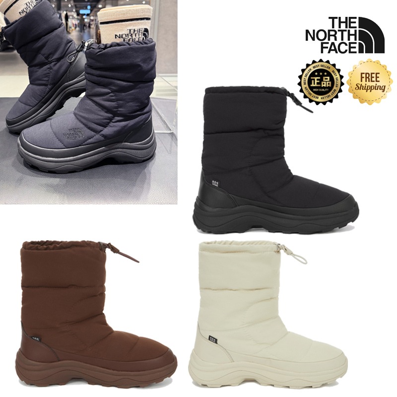 NS87R61 NUPTSE BOOTIE 25FW新作 防寒 中綿 スノーブーツ 軽量 防滑 厚底 レディース メンズ 冬用 アウトドア デイリー 通学 通勤 コーデ提案 ソックス パンツあったか