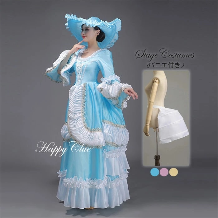 王族服 女王様ドレス 貴族ドレス パーティー レトロ調 プリンセスライン 演劇 現代劇 ジュリエット 中世貴族風お姫様ドレス 舞台衣装 ステージ衣装 オペラ声楽 中世ヨーロッパ 宮廷 おしゃれ ロング