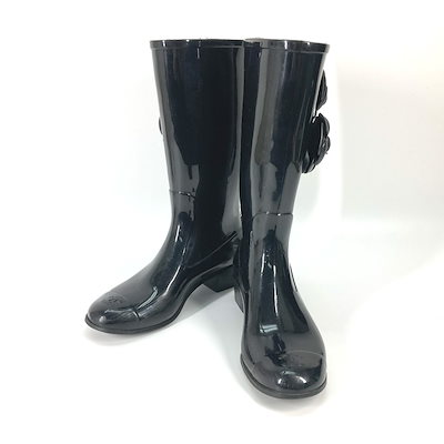 訳あり】CHANEL レインブーツ カメリア 楽天市場】【靴】CHANEL