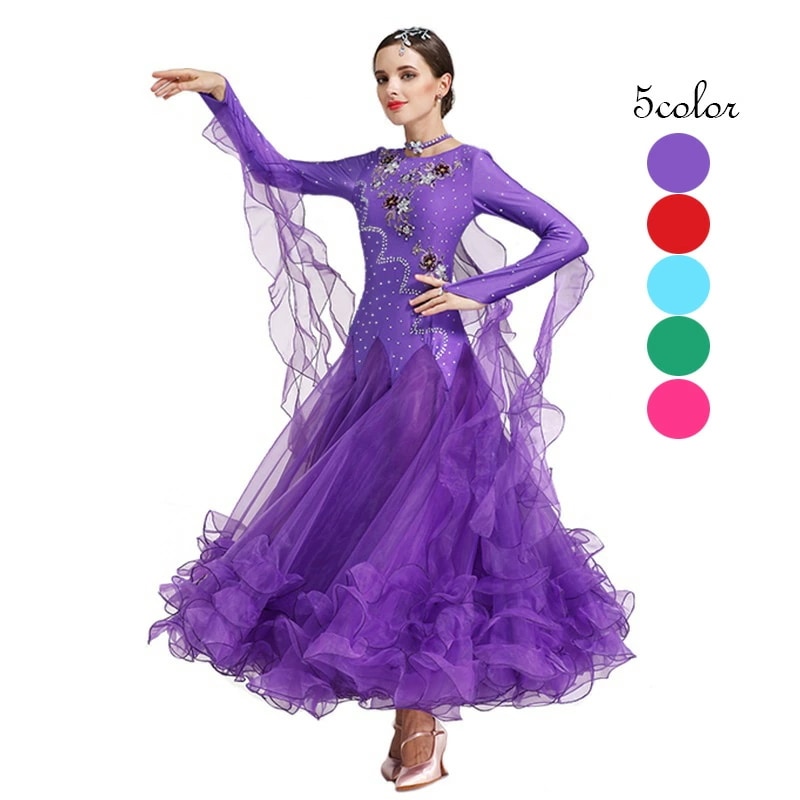 社交ダンス 衣装 ワンピース ドレス タンゴ服 モダンダンス 舞台 演出 イベント衣装 ステージ衣装 ラテンダンス ダンスウエア 競技着 練習着 ダンスワンピース 女性用 ワルツ チャチャ 踊りドレス