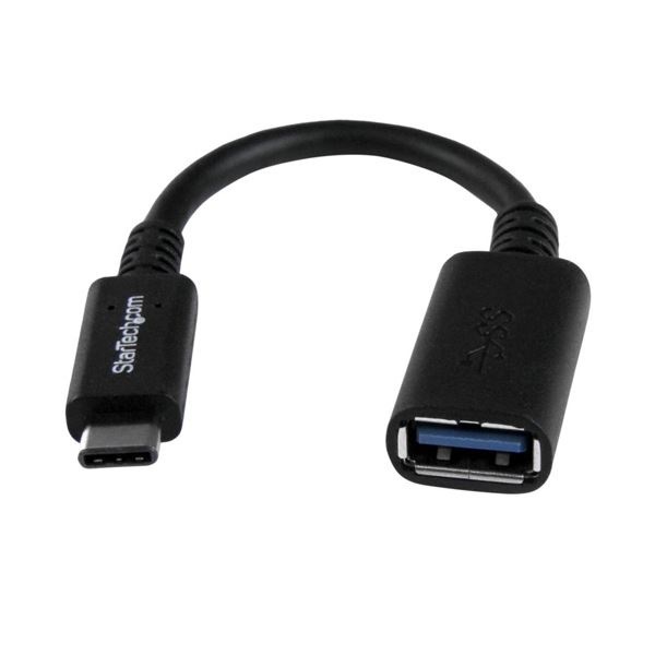 （まとめ） StarTech USBType-C-USB3.0 タイプA変換アダプタ Type-C（24ピン）オス-タイプA（9ピン）メス 15cm ブラックUSB31CAADP 1個 10セット 23,834円