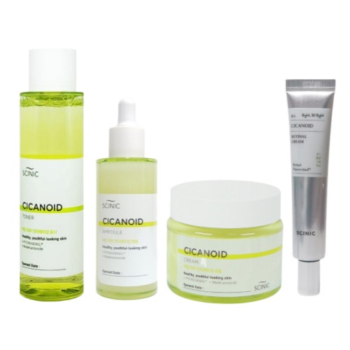 シカノイド4点セット [トナー+アンプル+クリーム+レチナールクリーム]