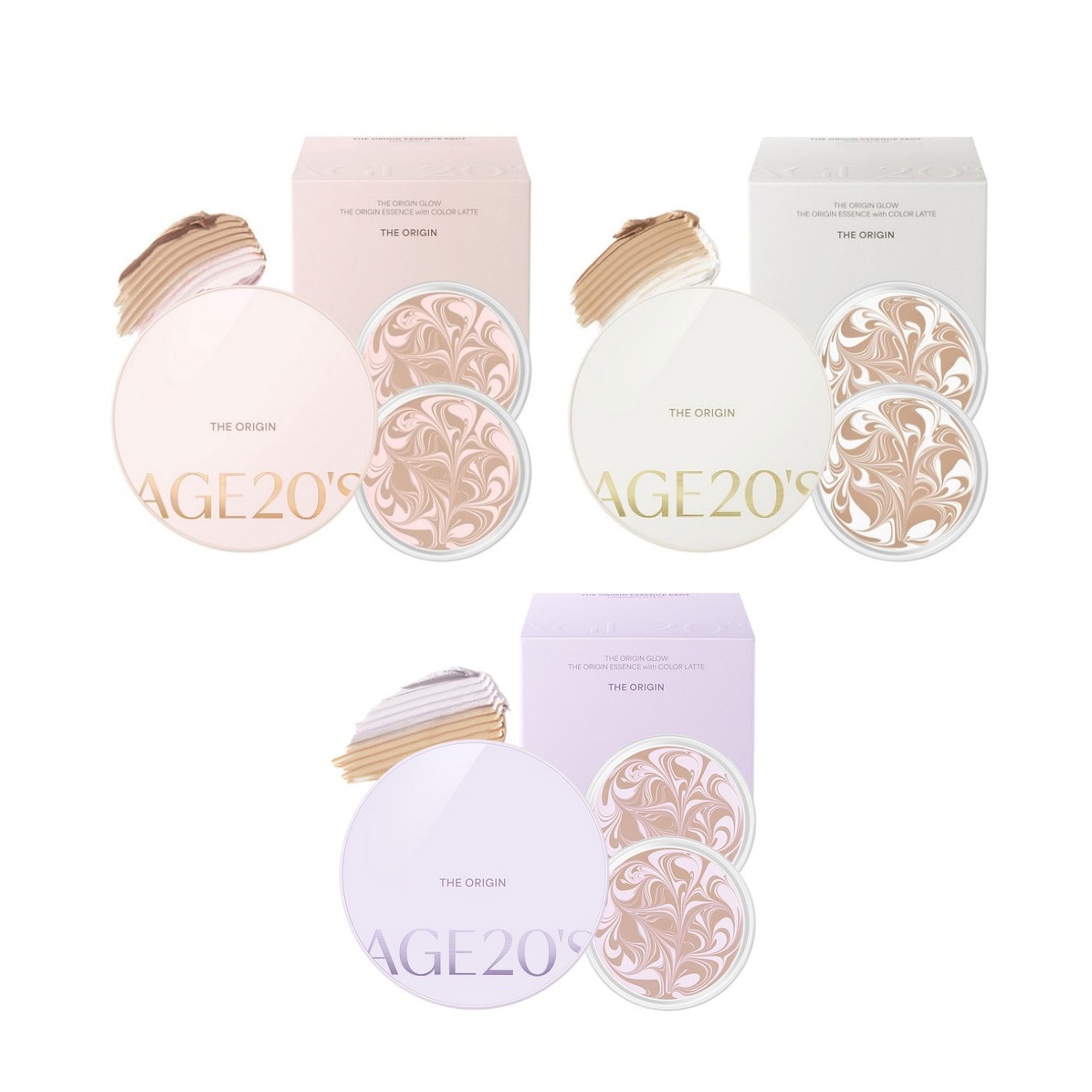 (T) AGE 20S オリジンエッセンスカバーファクト本品+ 詰め替え用 1p コンパクト グローカバーラベンダー ラワンデル.