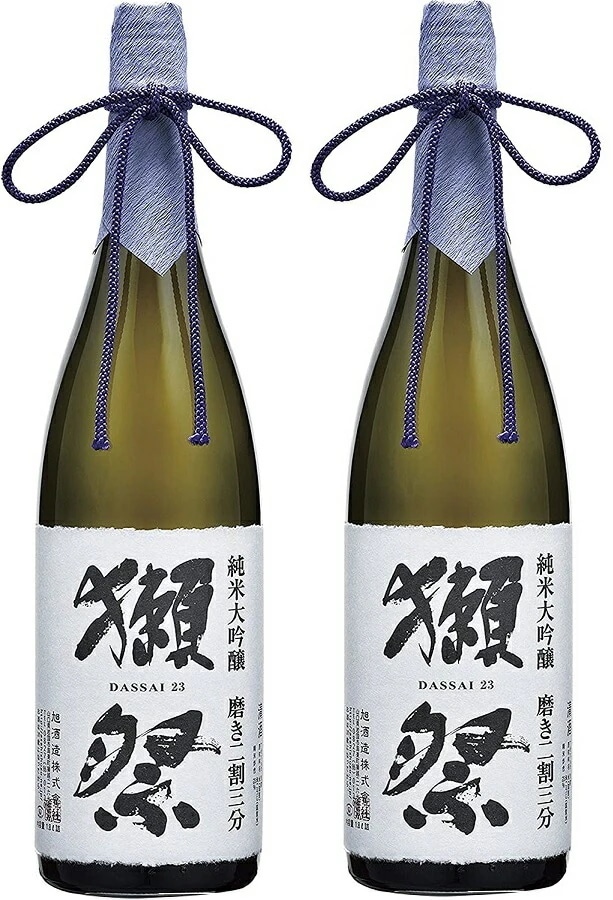 日本酒 旭酒造 獺祭 だっさい 純米大吟醸 磨き二割三分 箱なし 1800ml 1.8L2本【北海道沖縄県東北四国九州地方は必ず送料がかかります】