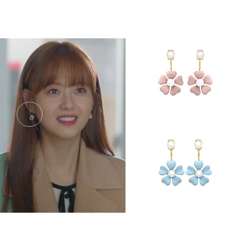 [BLACKPINKジェニ レッドベルベット着用]pick me flowerイヤリング/韓国人気/韓国ファッション/芸能人着用/SNSで人気/韓国人気アクセサリー