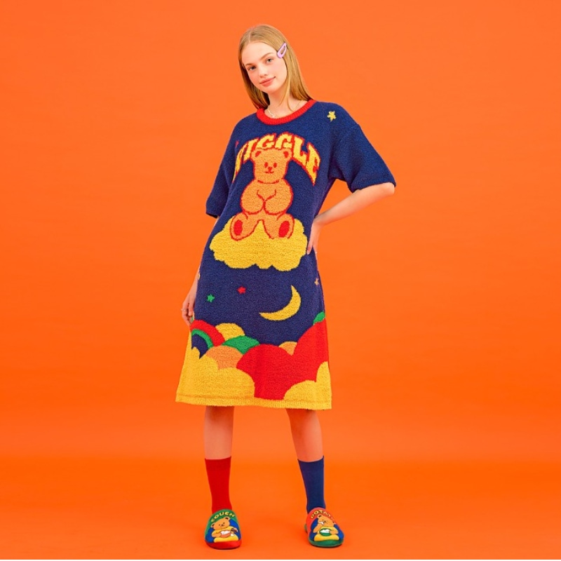 WIGGLE WIGGLE / Pajama Dress / - Dreaming WiggleBear