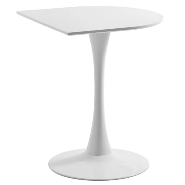 B.Bファニシング ONDT0122TOWHT ハーフラウンドテーブル 60cm ホワイト メーカー直送