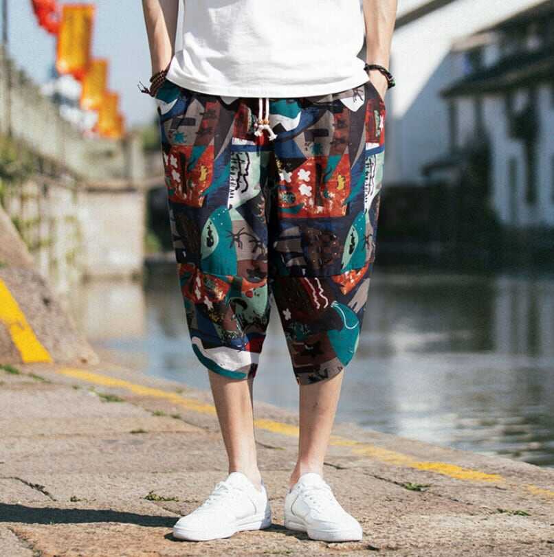 ボトムス パンツ ズボン 部屋着 ルームウェア テーパードパンツ サルエルパンツ 7分丈 ゆったりゆる 綿 カジュアル アジアン エスニック エキゾチック リラックス 和柄 春 夏 秋 10代 20