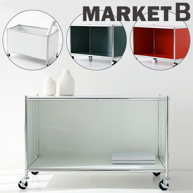 SIMPLIE 収納ワゴン キャスター付き サイドテーブル BC259 トロリー 収納ボックスワゴン ホワイト/ダークグリーン/レッド 16,425円