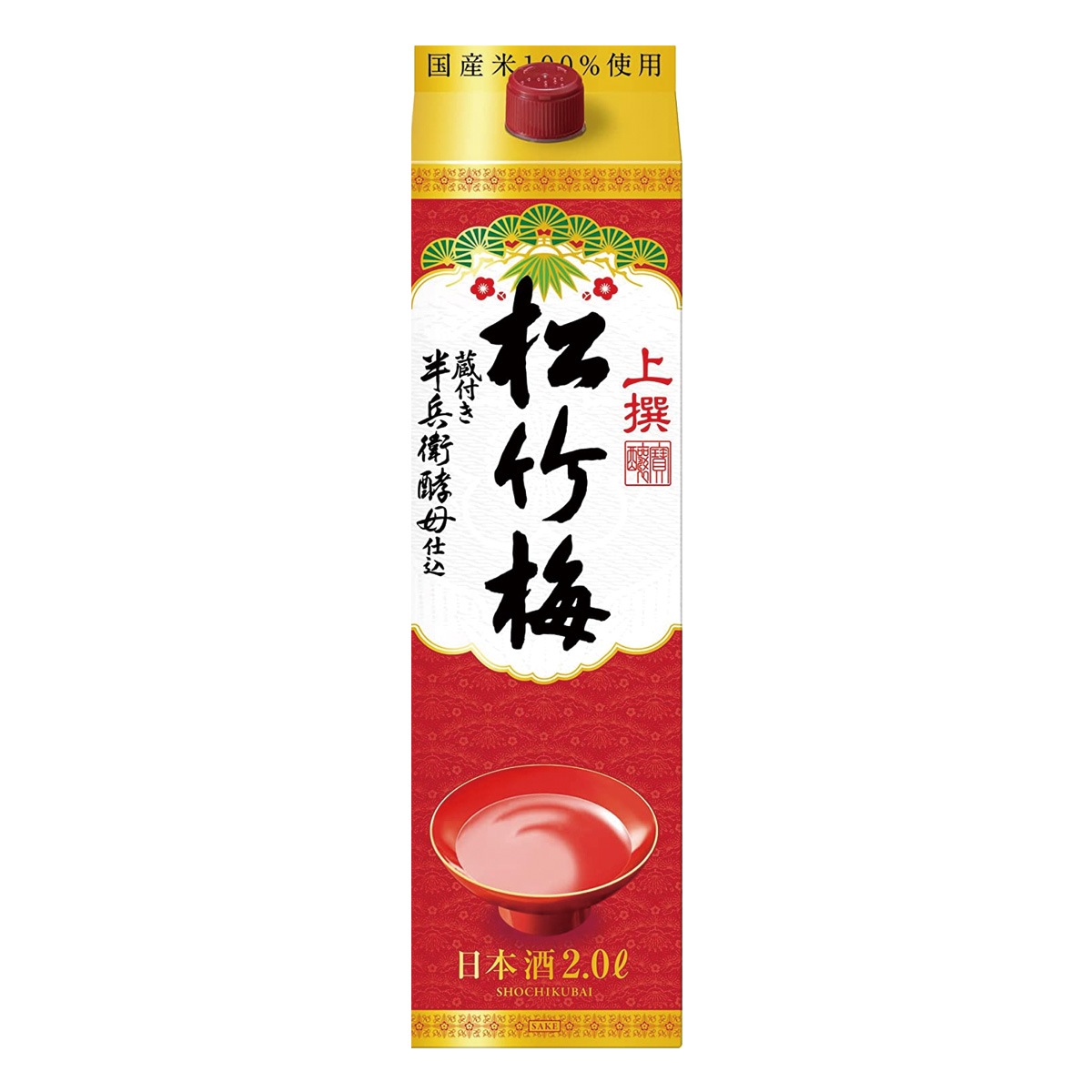 松竹梅 上撰 2L (2000ml) パック 6本入 2ケース(12本)