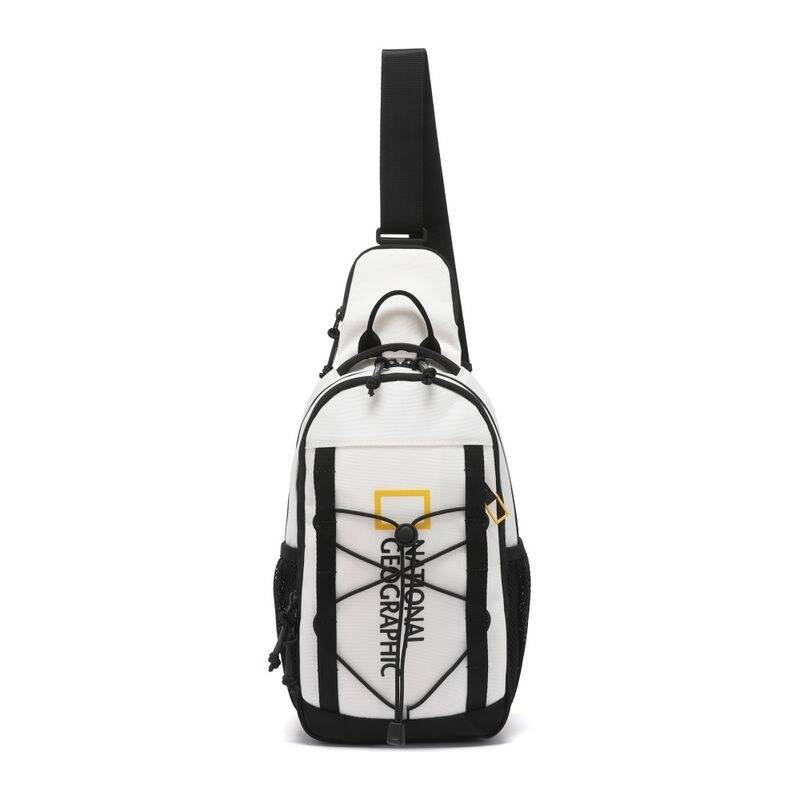 ナショナルジオグラフィック NATIONALGEOGRAPHIC N265ACR590 ビッグロゴ スリングバッグ WHITE N265ACR590010 420147