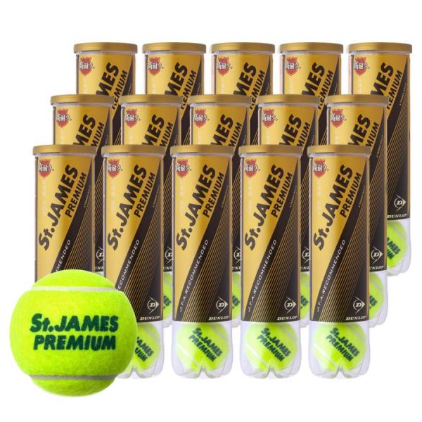 DUNLOP ダンロップ St.JAMES Premium 硬式 テニスボール 4球入り15缶