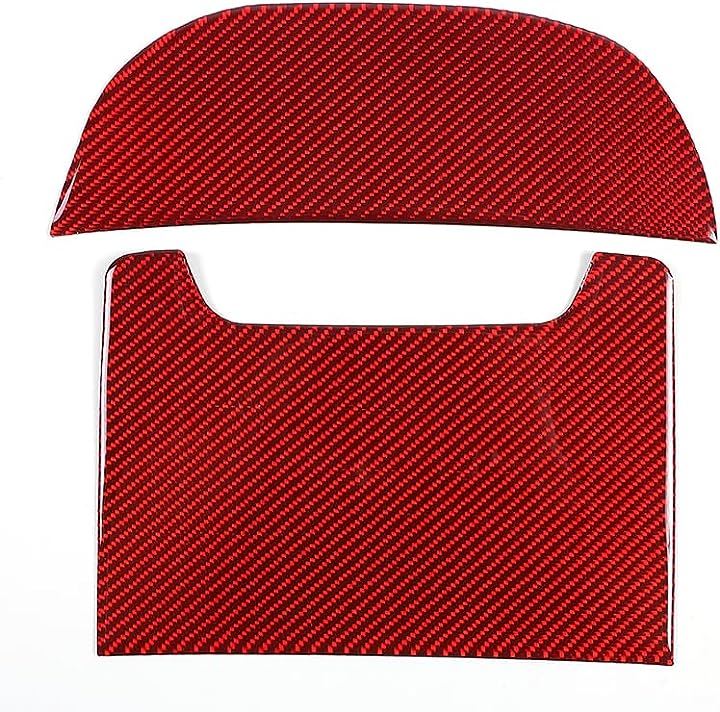 ホンダ N-BOX JF3 JF4 2017-2021に適用 収納パネルカバー センター収納 ステッカー コントロール下の収納カバー センターコントロール下部用( カーボン調＆レッド) 5,480円