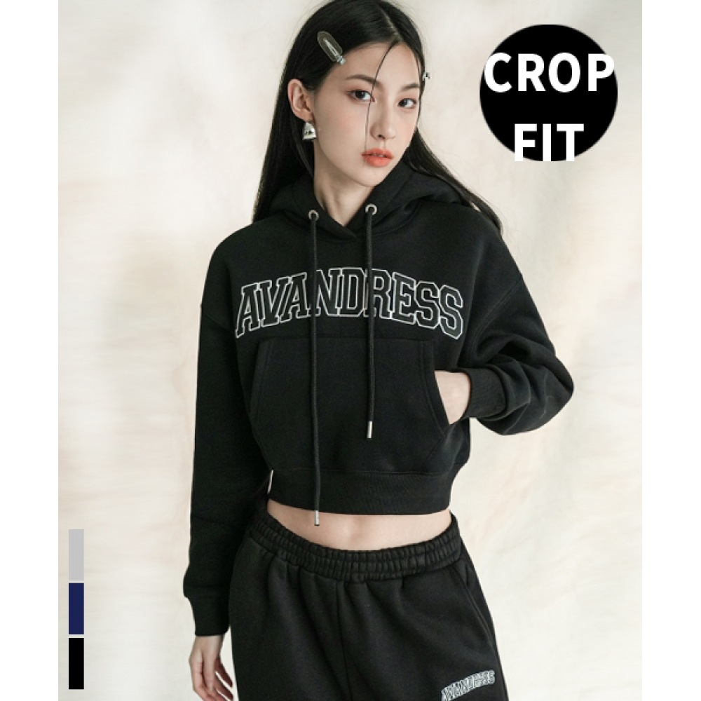 AVANDRESSアップリケクロップフード - 3COL
