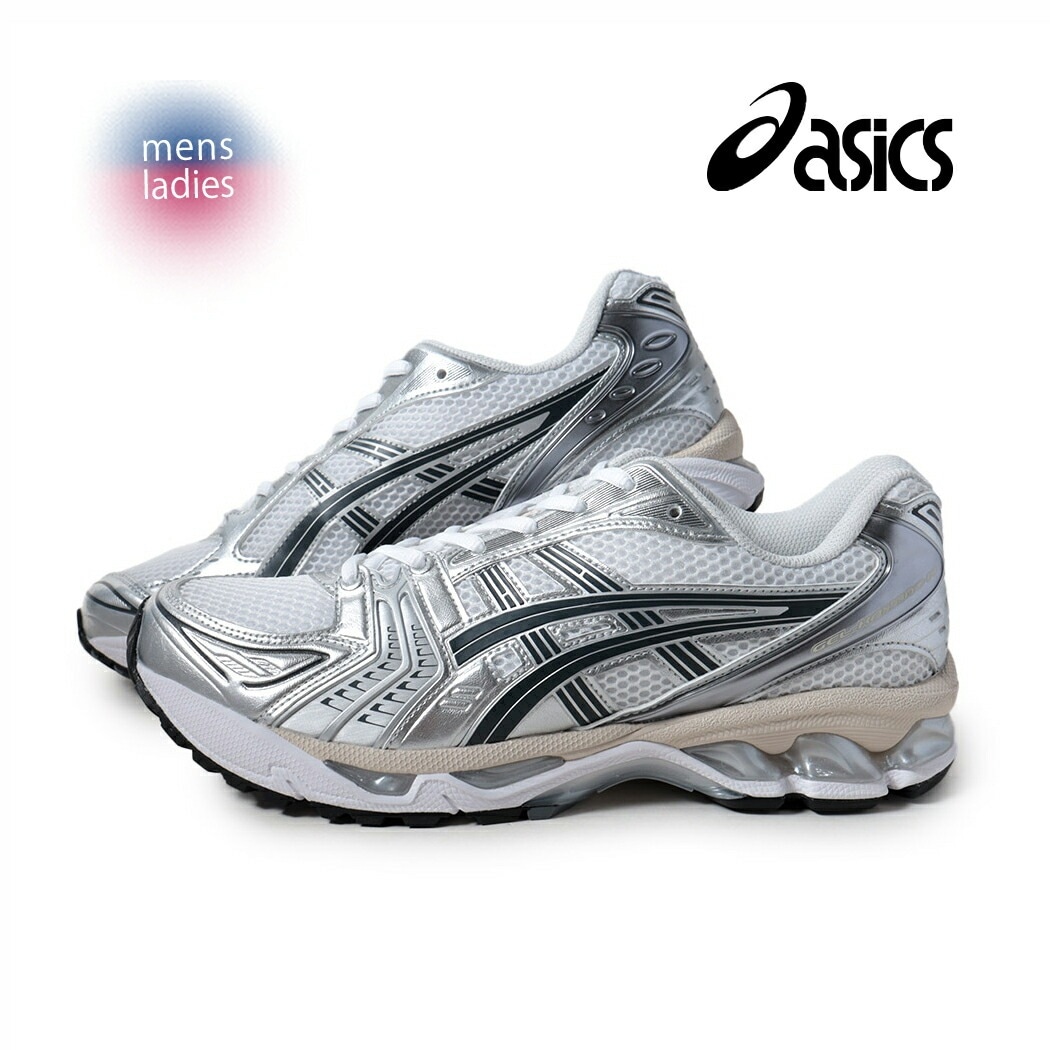 asics アシックス ゲル カヤノ スニーカー GEL-KAYANO 14 WHITE/GRAPHITE GREY ( ホワイト 白 シルバー ランニング レディース 1203A537-110 )