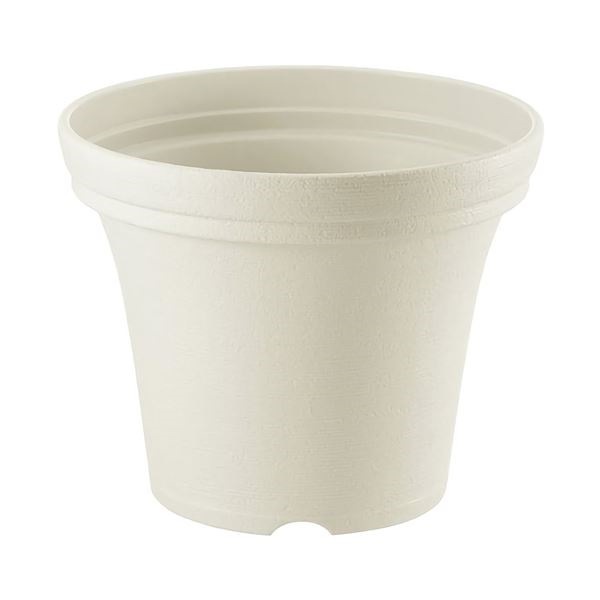 （まとめ） ノヴェルポット/植木鉢 30型N 容量約8L アイボリー 約Ф30H24cm ガーデニング用品 園芸 24個セット