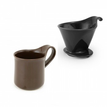 ZERO JAPAN（ゼロジャパン） ドリッパー＆カフェマグセット ドリッパートレイ付 DMZ-16 BK/DCH