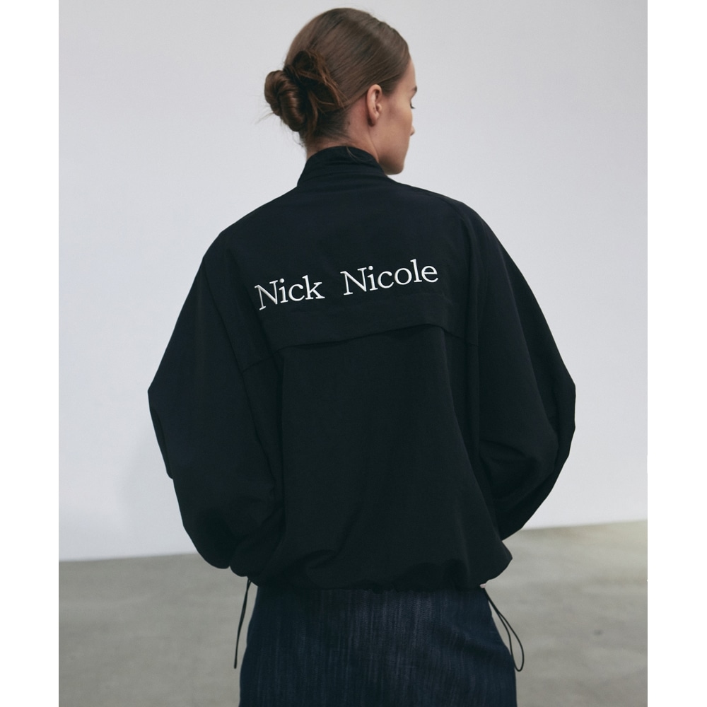 ニック&ニコールニコールストリングウインドブレーカー_ブラック