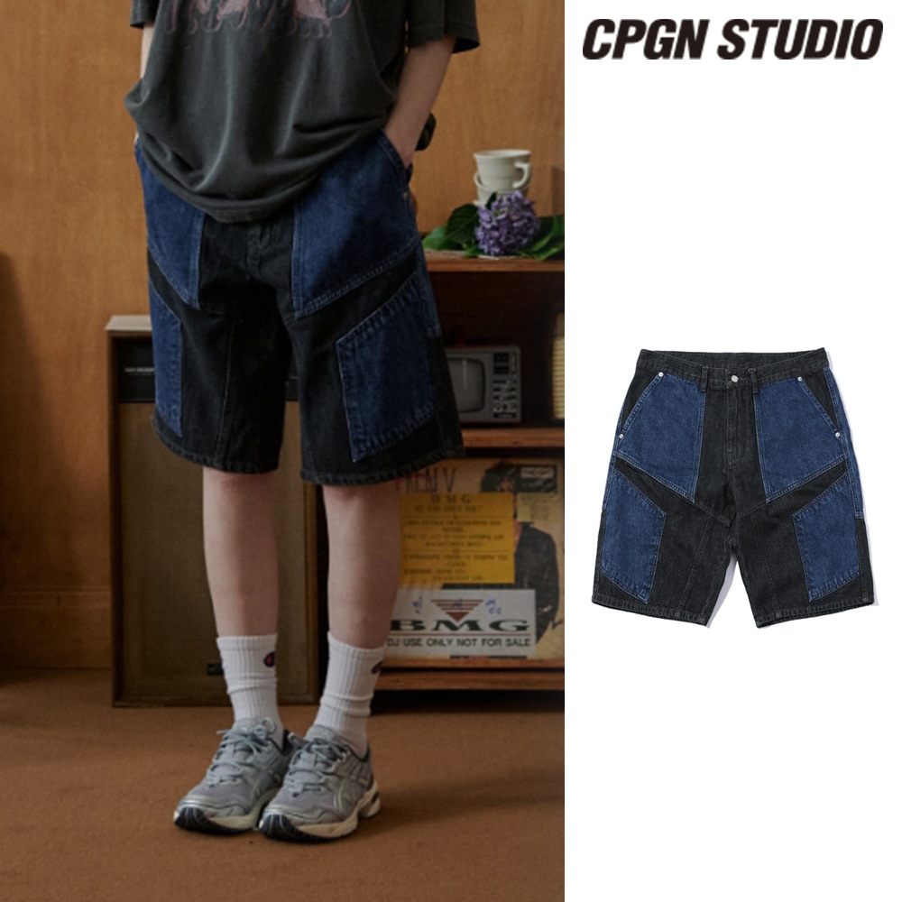 【CPGN STUDIO】 Mixed Half Denim Pants