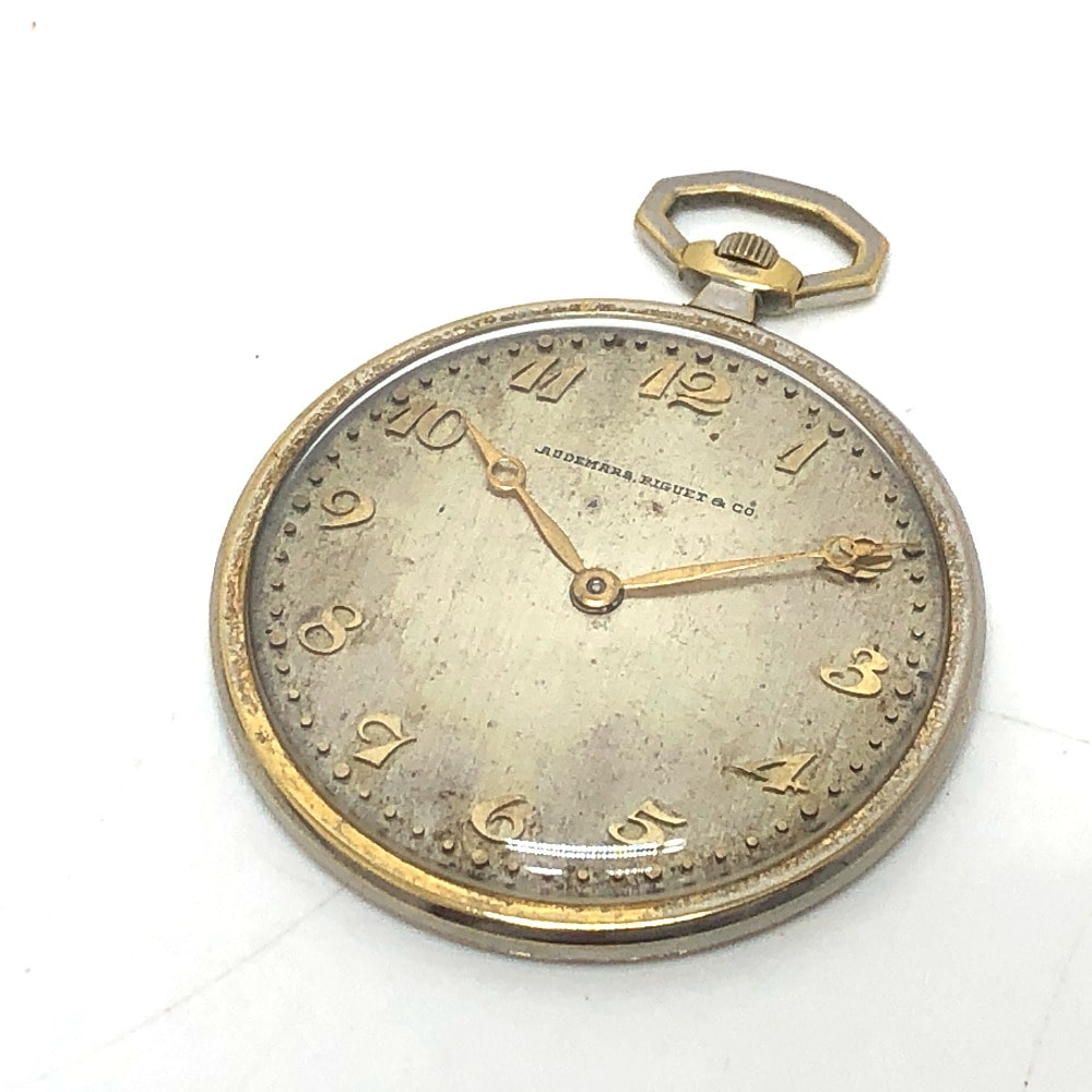 AUDEMARS PIGUET オーデマ・ピゲ 腕時計 K18 無垢 懐中時計 34.2g 手巻き アンティーク K18 シルバー