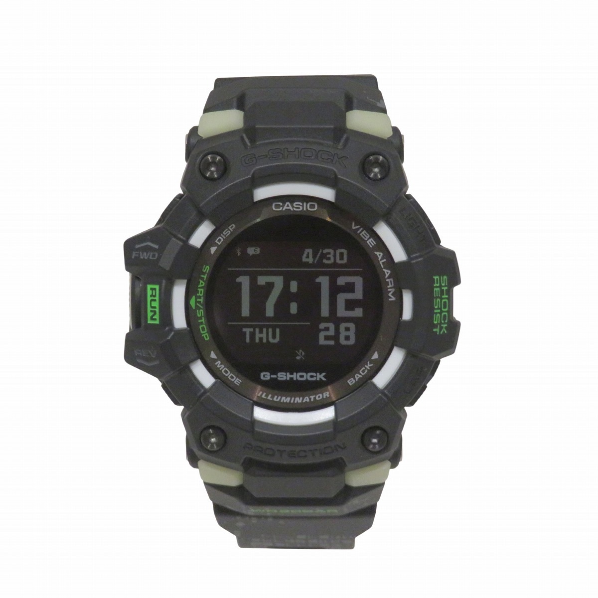 カシオ 腕時計 総重量約68g 樹脂 クオーツ ブラック文字盤 GBD-100LM-1JF メンズ 中古
