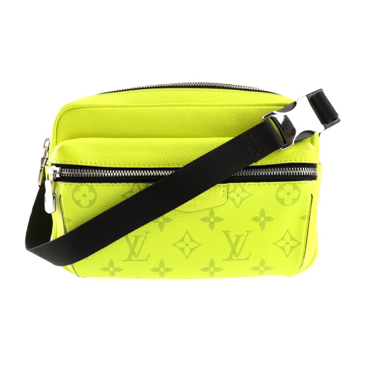 美品 LOUIS VUITTON ルイ ヴィトン ボディバッグ M30251 バムバッグ アウトドア タイガラマ PVC レザー ジョーヌ イエロー ブラック 本物保証 中古