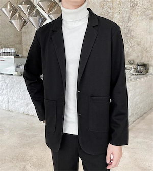 韓国ファッション 怠惰な風 ジャケット スリム 新作 メンズ 短いスタイル ファッション 厚手 スーツ コート スリム4118