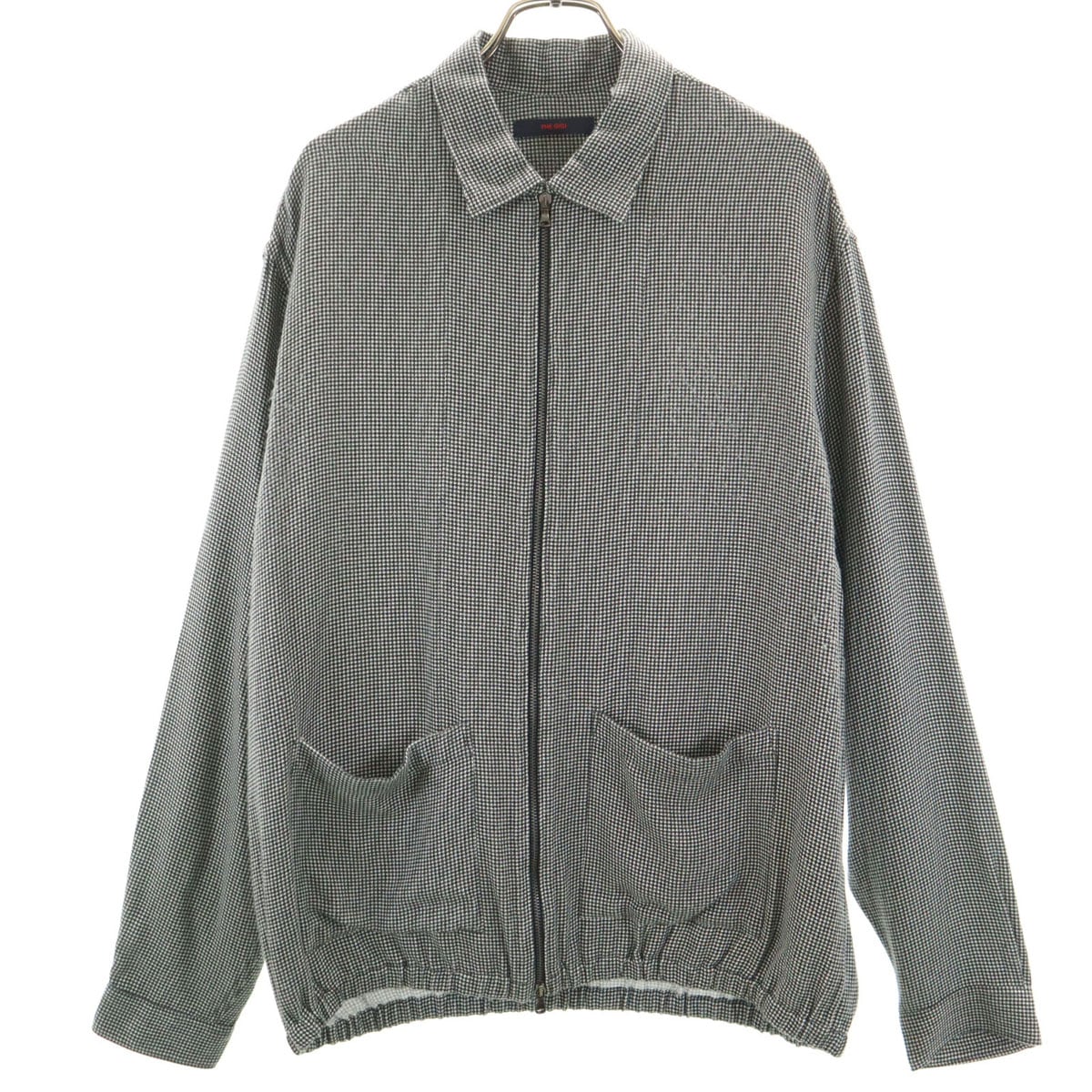 THE GIGI ザ ジジ ジップジャケット M ブラック×ホワイト メンズ 古着