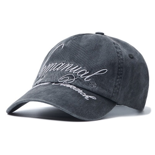 【NOMANUAL】 CURSIVE LOGO BALL CAP : 3COLORS