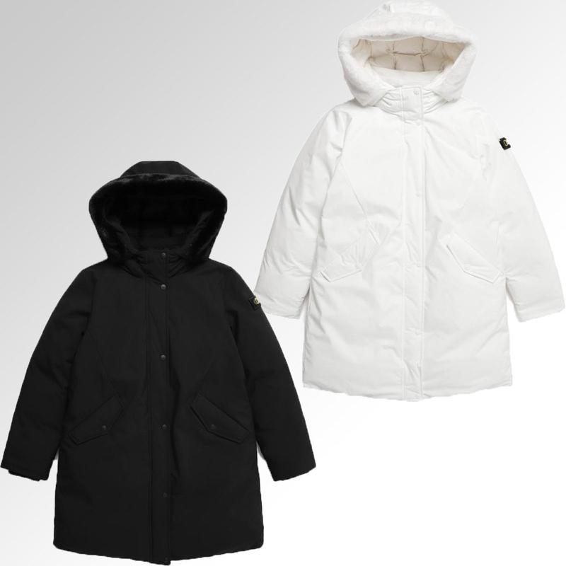 MW N234WDW140 W セイウチファートリミングロング丈グースダウンジャンパー（女性）