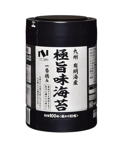ニコニコのり 極旨味海苔卓上 10切100枚 ×5本