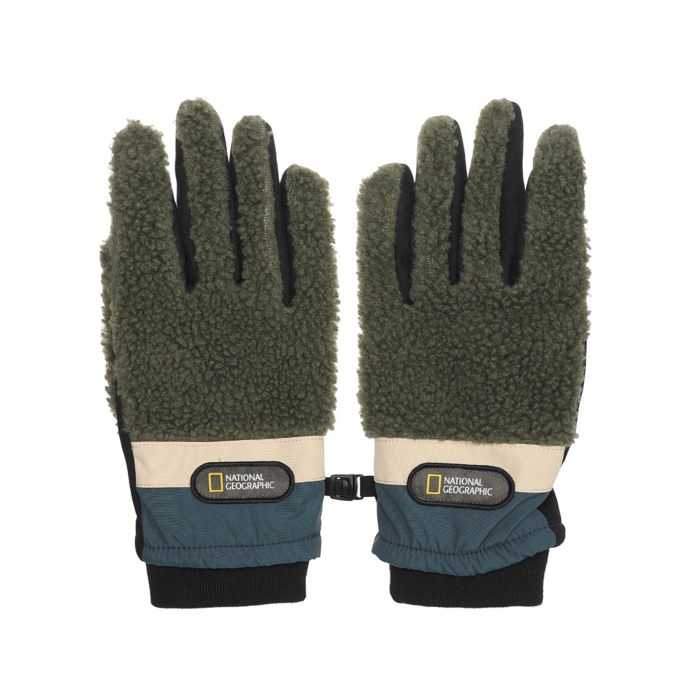 ナショナルジオグラフィック 5/2 配送   (返品無料) N224AGL530 ダンブルカラーグローブカーキ