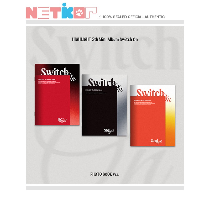(PHOTOBOOK) (3種セット) 【HIGHLIGHT】 5th Mini Album 【Switch On】 韓国チャート反映