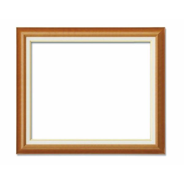 ( 油額 ) 油絵額 キャンバス額 木製油絵額 茶色油絵額 M20号 727×500mm チーク 額 額縁 フレーム