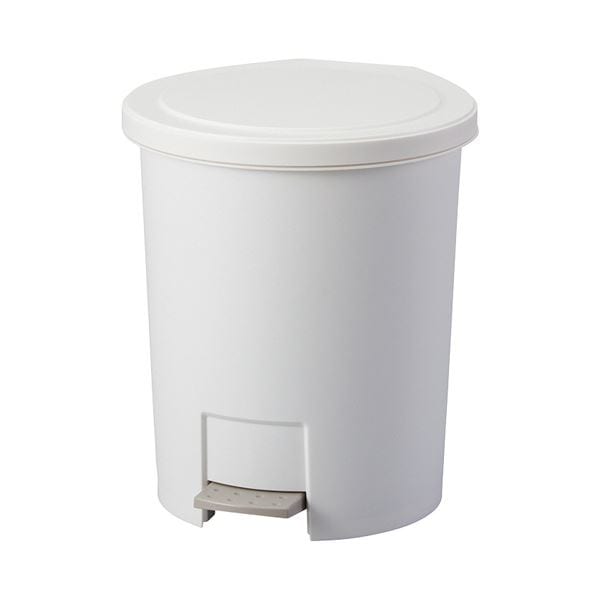 （まとめ） アスベル エバンペダルペール 12L 中バケツ付 ホワイト A6007WH 1台 [x3セット]