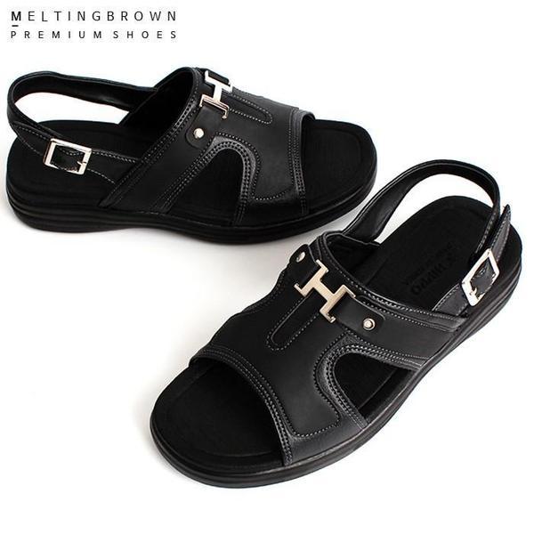 メンズ高級レザーサンダル メンズ夏ビーチサンダル オフィスサンダル MX22