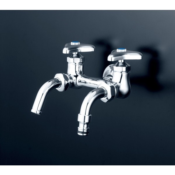 K112SPZ 寒 屋外ホース接続N付二口水栓