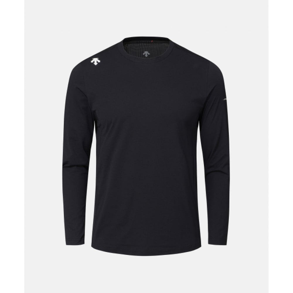 DESCENTE メンズタフライトレギュラーフィットロングスリーブ T シャツブラック SR321TTL72