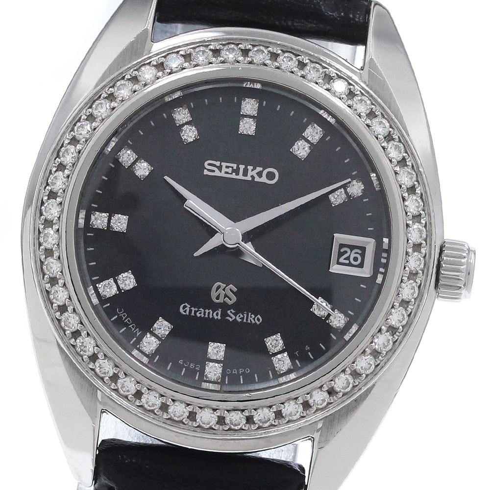 セイコー SEIKO STGF093/4J52-0AD0 グランドセイコー ダイヤベゼル インデックスダイヤ クォーツ レディース 良品 保証書付き_960072【中古】