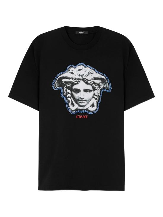 VERSACE Men T-Shirts 10133021A16753 1B000 Black