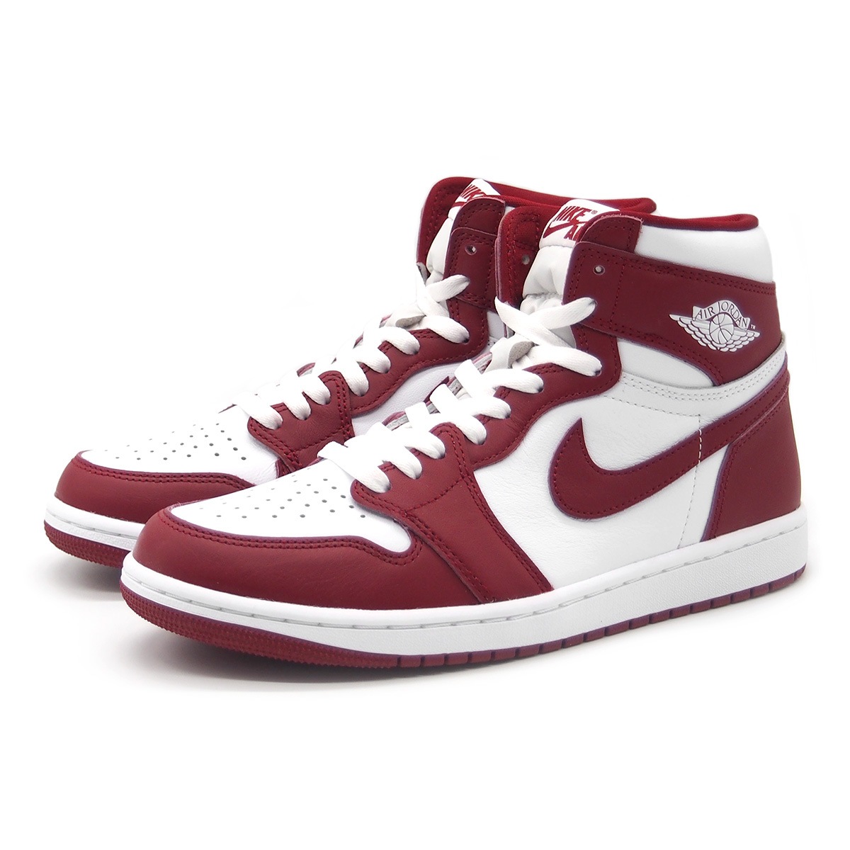 ナイキ スニーカー メンズ エアジョーダン1 レトロ ハイ OG ホワイト/チームレッド NIKE AIR JORDAN 1 RETRO HIGH OG 