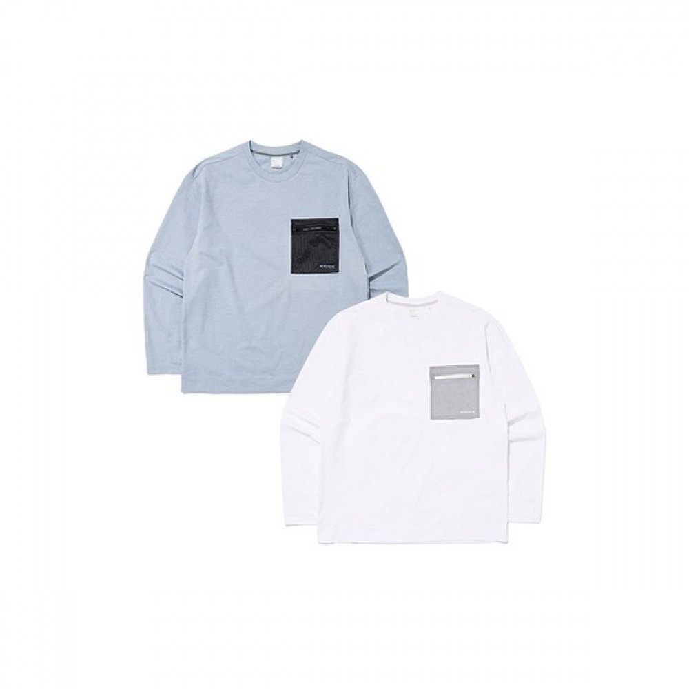 [アイダー] メンズベリーロングスリーブラウンドTシャツ_DMP23212