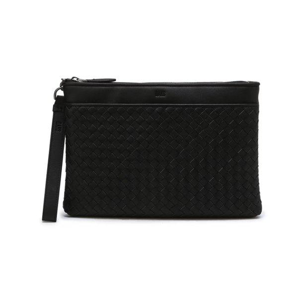 ブラック ハンドクラフト メッシュパターン クラッチ DBBA6E725_s