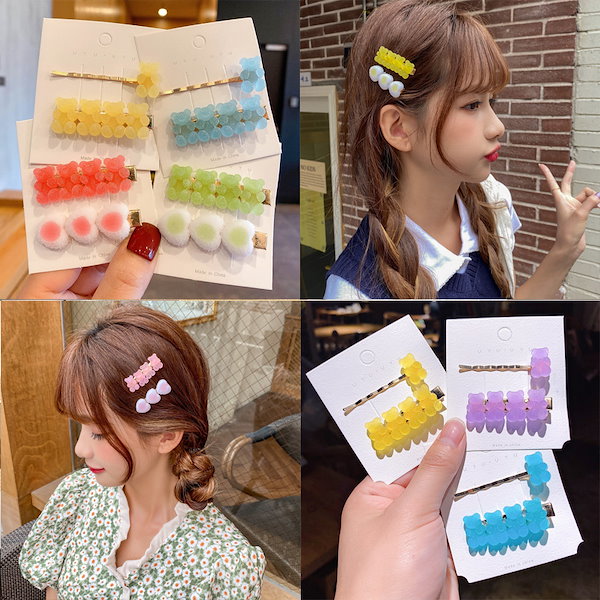 [Qoo10] かわいいクマグミヘアピンネットサイドカー