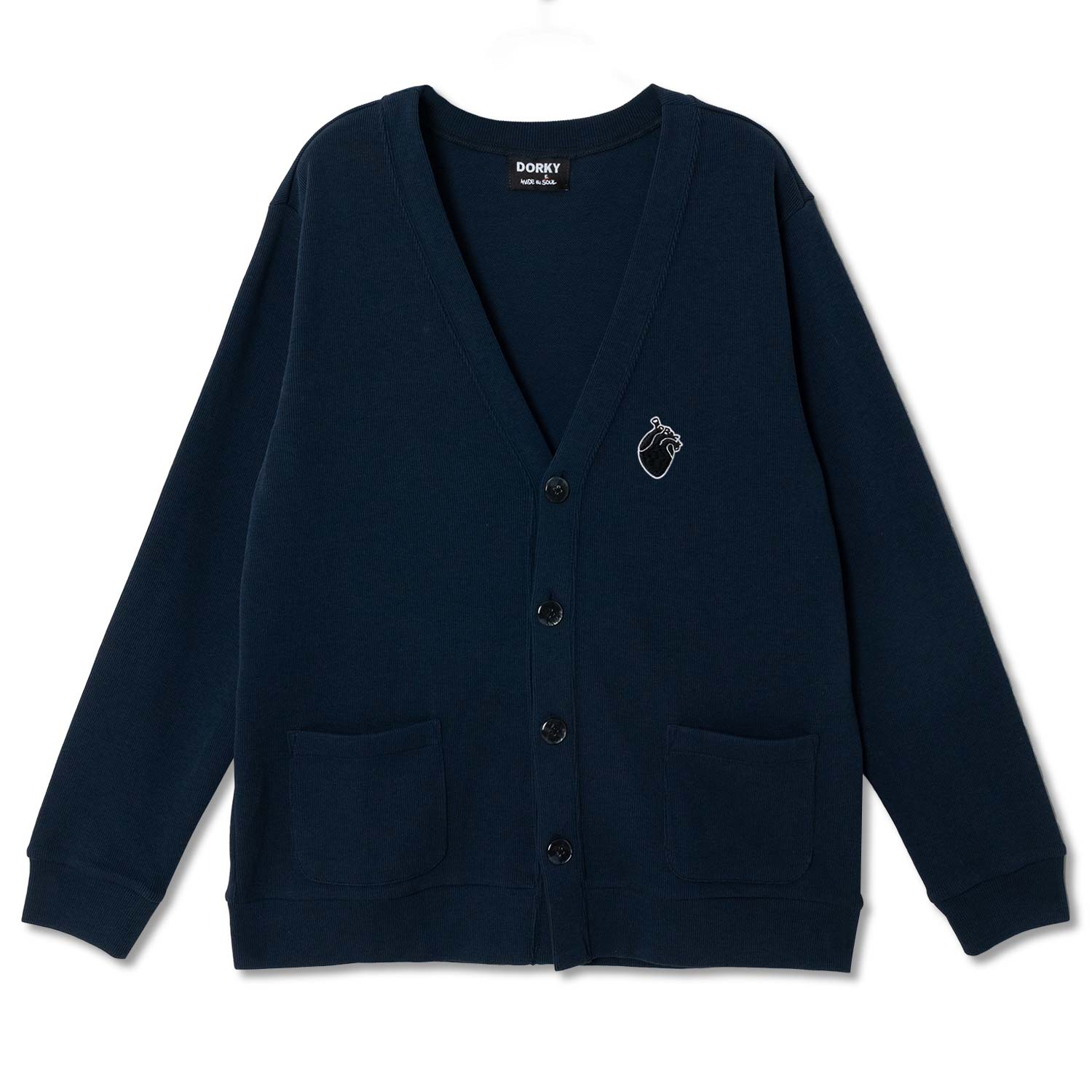 SMALL HEART CARDIGAN NAVY