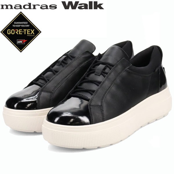 マドラスウォーク madrasWalk GORE-TEX 厚底レザーレースアップスニーカー MWL1025 靴 レディース